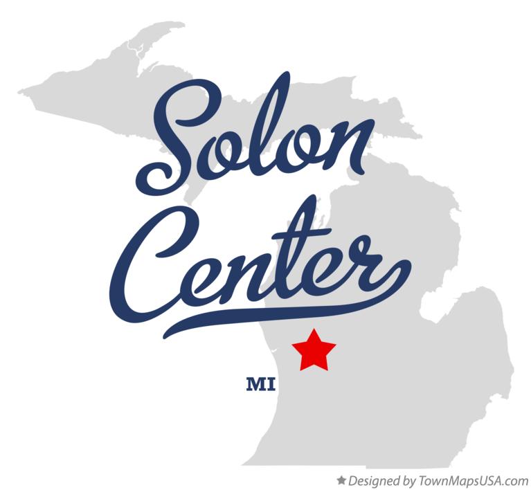 Map of Solon Center Michigan MI