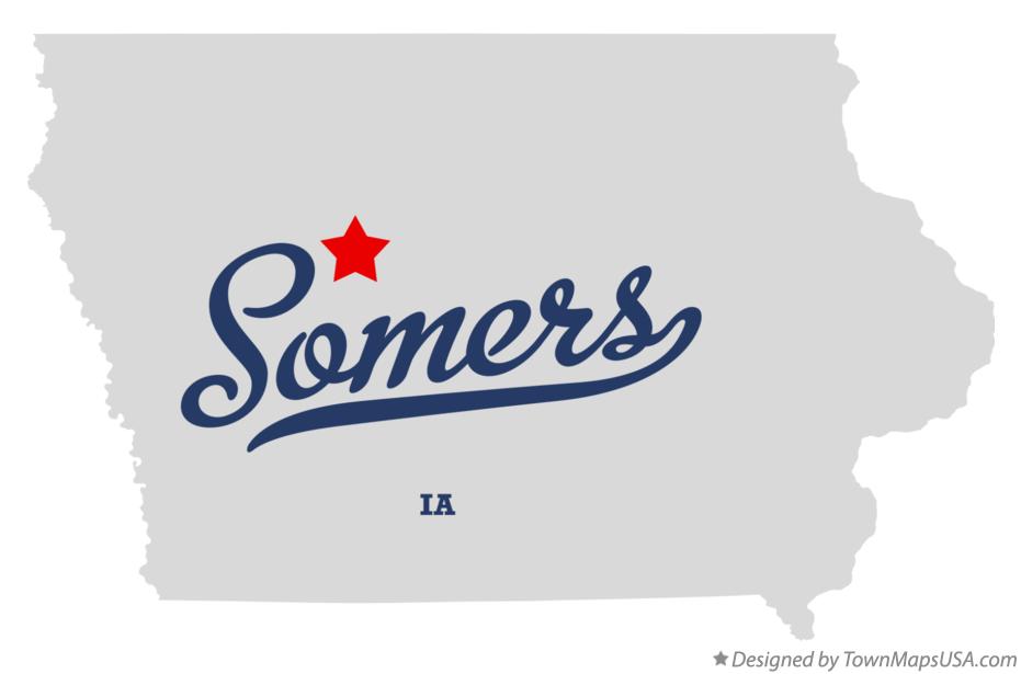 Map of Somers Iowa IA