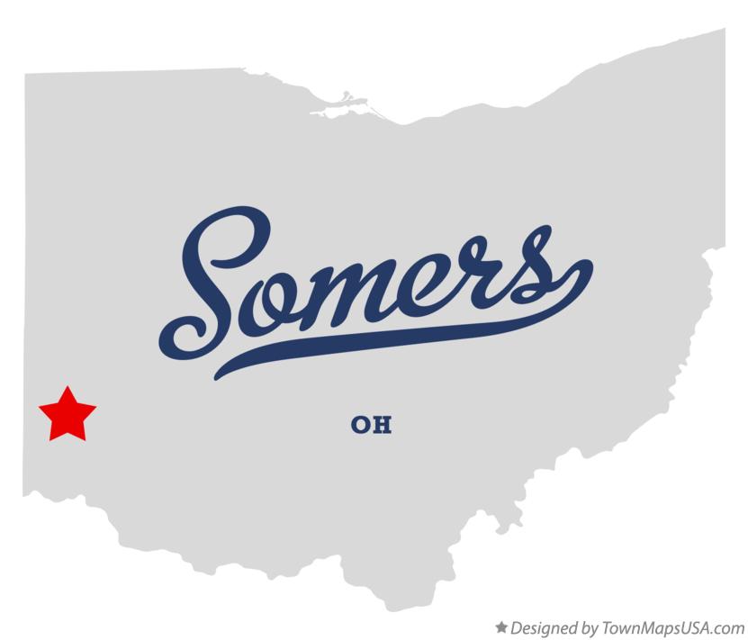 Map of Somers Ohio OH