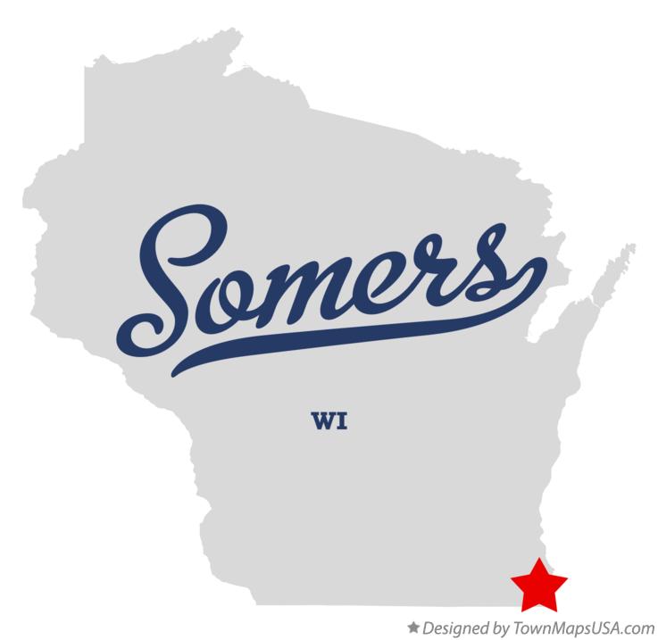 Map of Somers Wisconsin WI