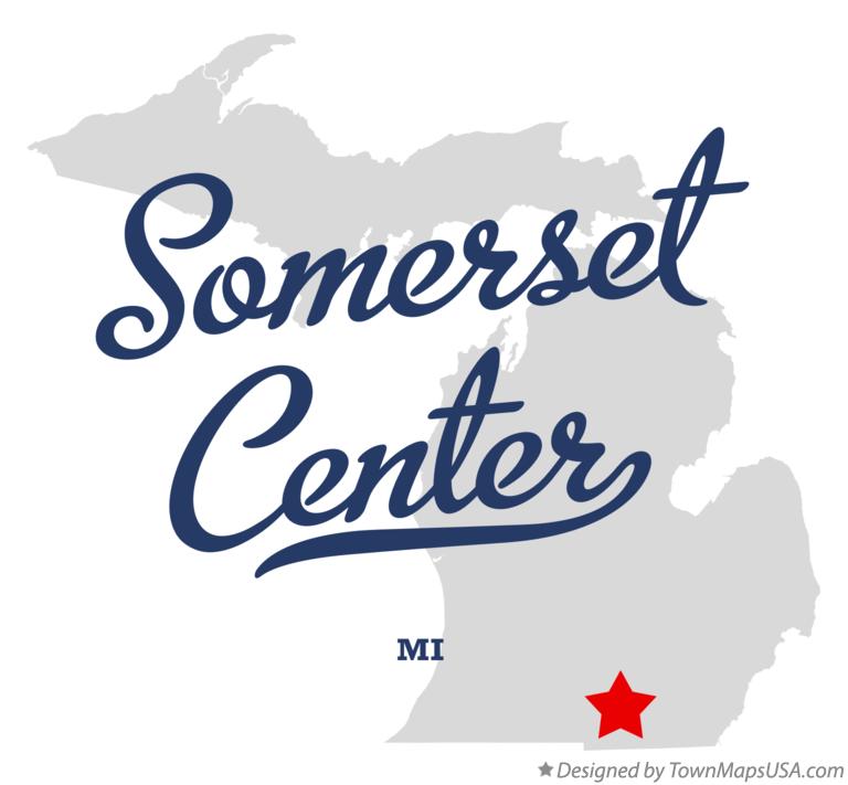 Map of Somerset Center Michigan MI