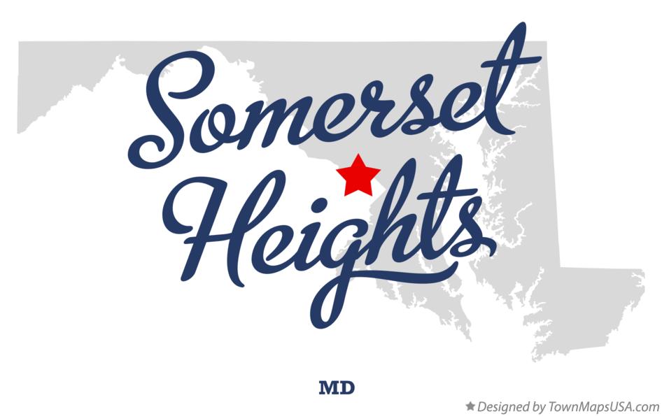 Map of Somerset Heights Maryland MD