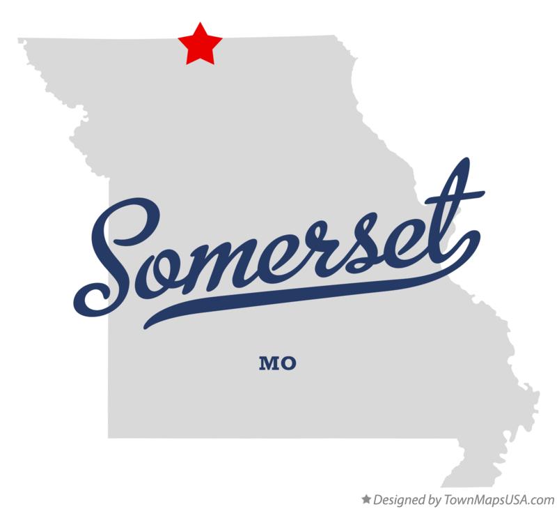 Map of Somerset Missouri MO