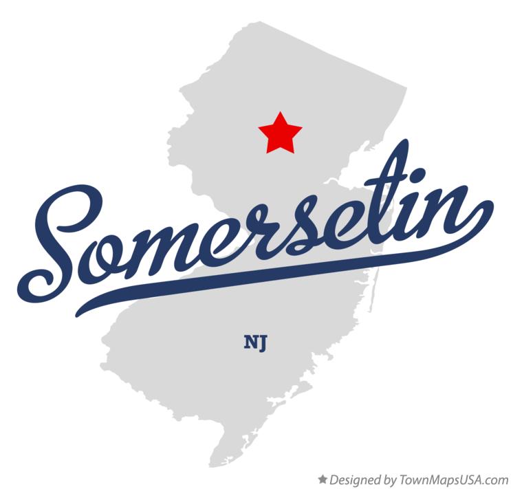 Map of Somersetin New Jersey NJ