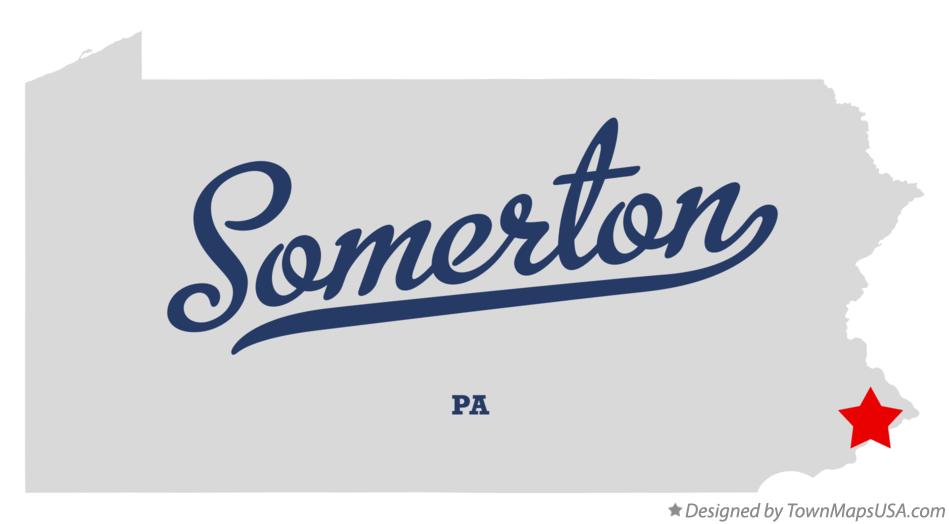 Map of Somerton Pennsylvania PA