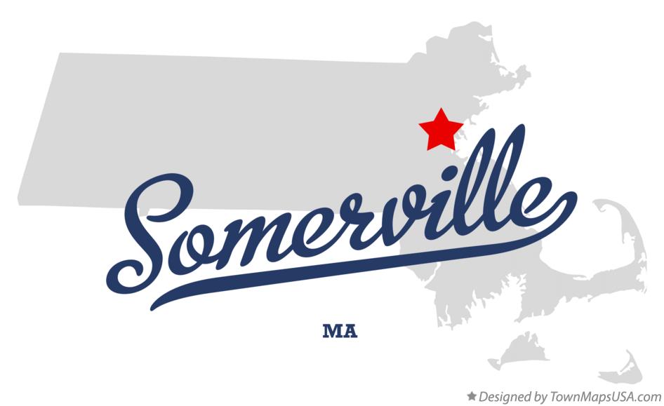 Map of Somerville Massachusetts MA