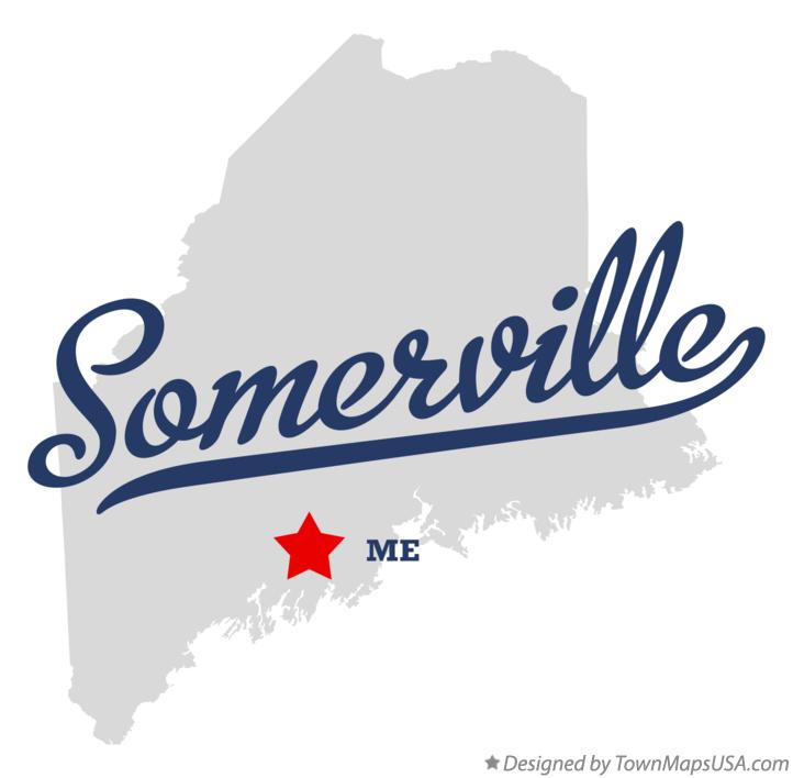 Map of Somerville Maine ME