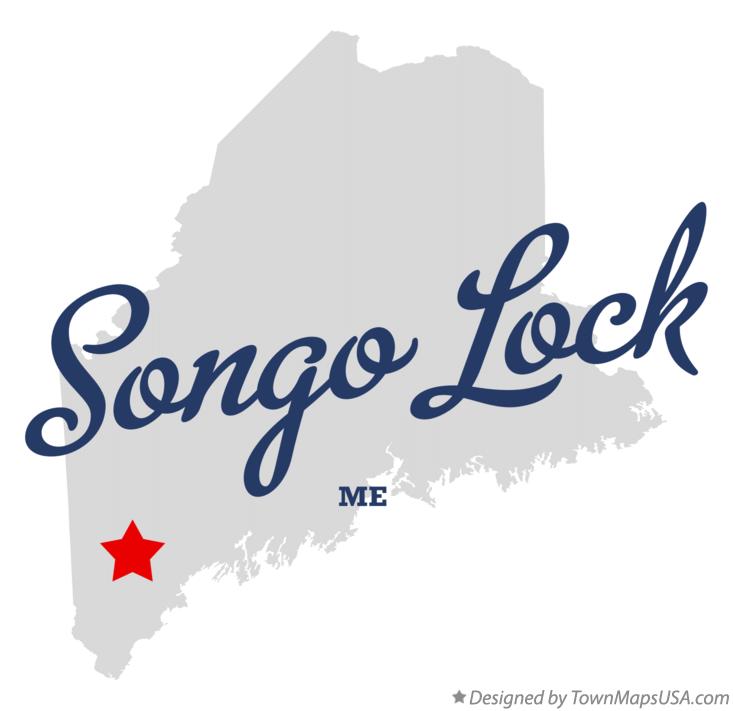 Map of Songo Lock Maine ME