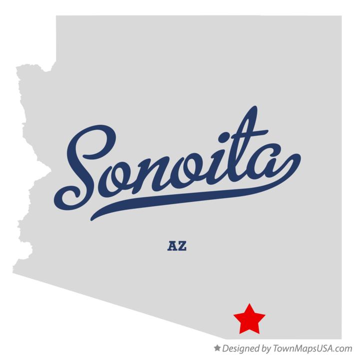 Map of Sonoita Arizona AZ