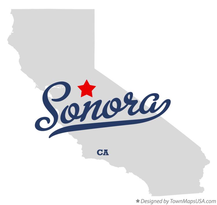 Map of Sonora California CA