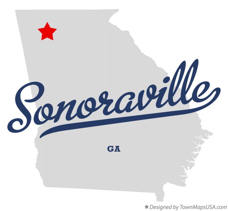 Map of Sonoraville Georgia GA