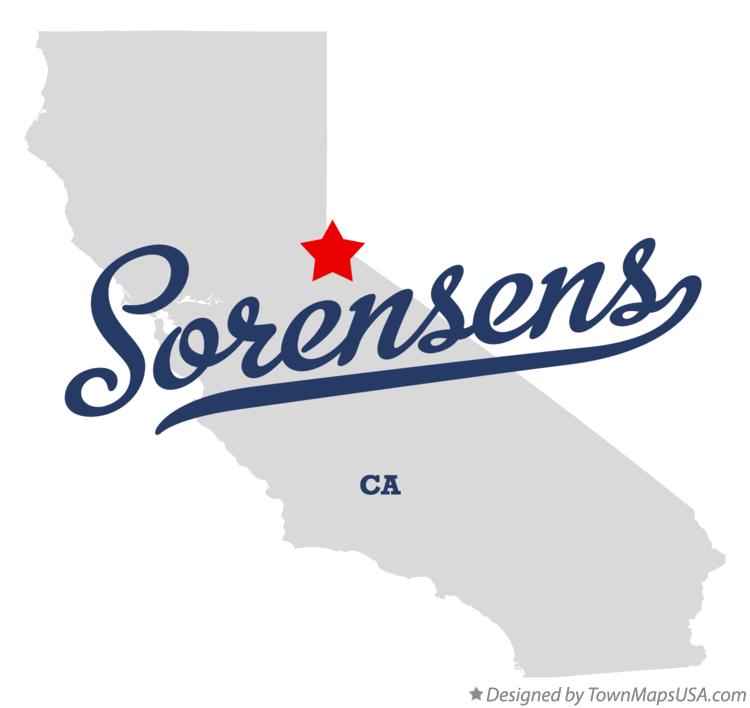 Map of Sorensens California CA