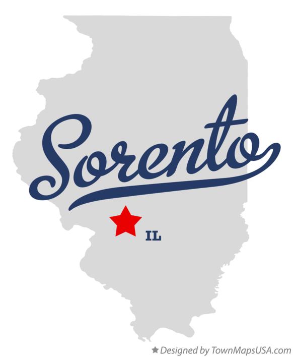 Map of Sorento Illinois IL