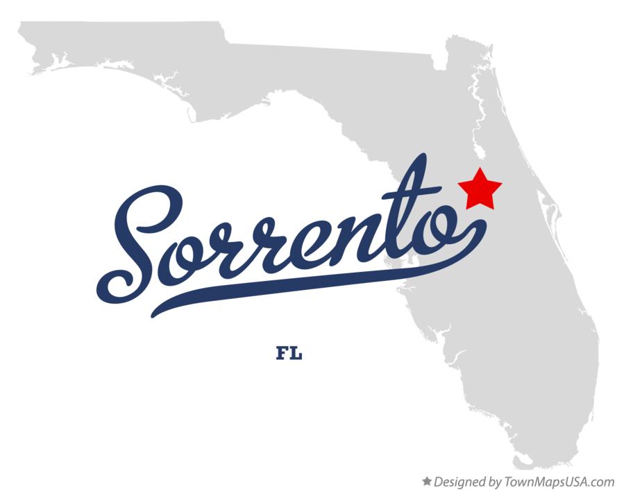 Map of Sorrento Florida FL