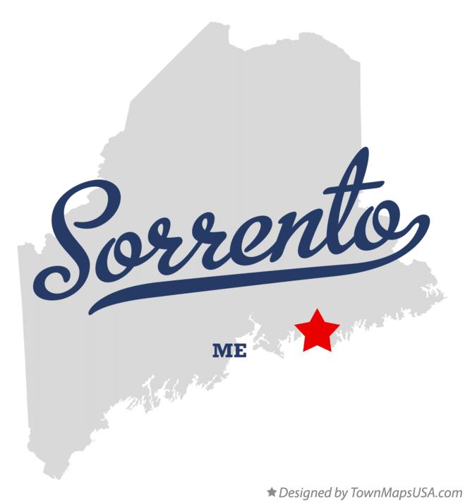 Map of Sorrento Maine ME