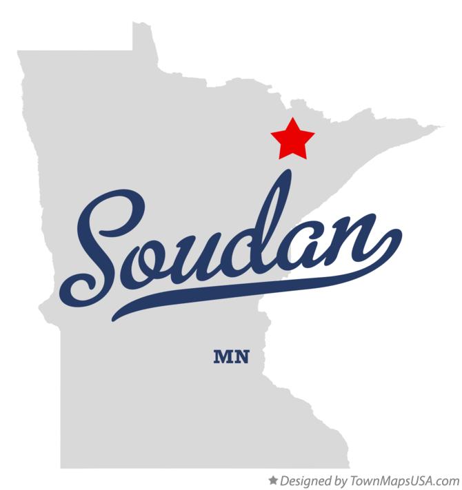 Map of Soudan Minnesota MN