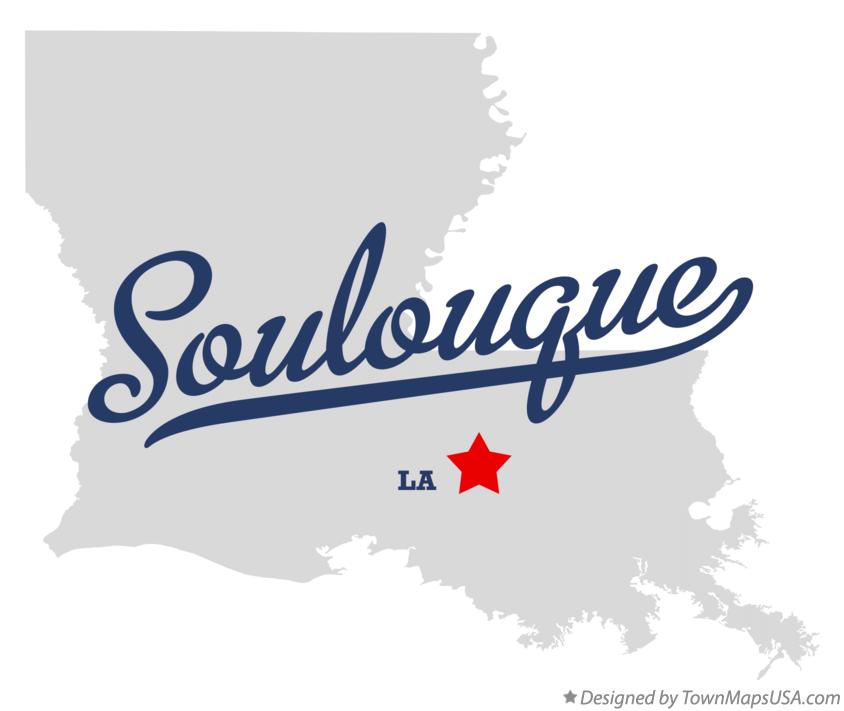 Map of Soulouque Louisiana LA