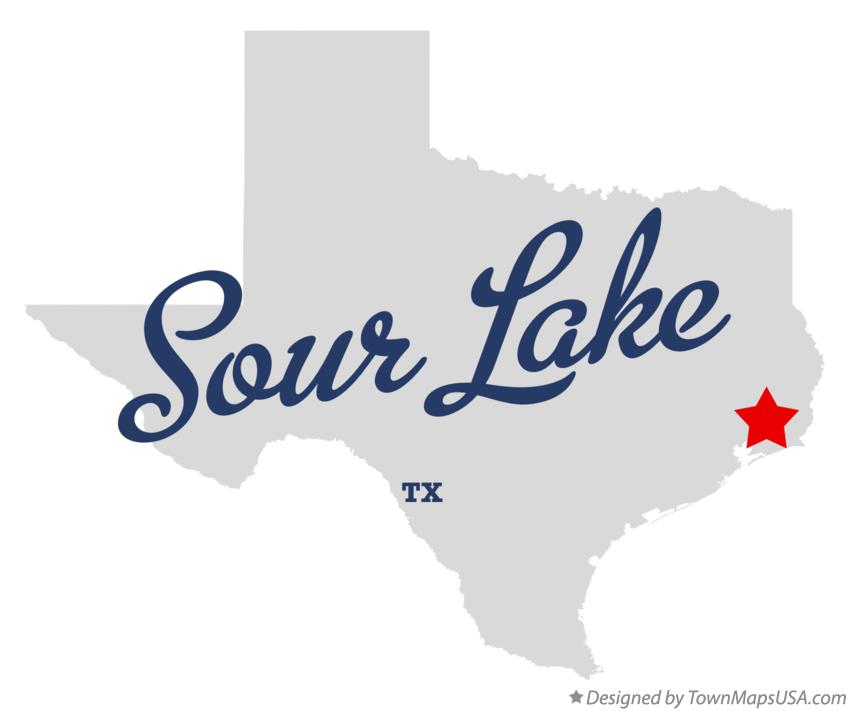 Map of Sour Lake Texas TX