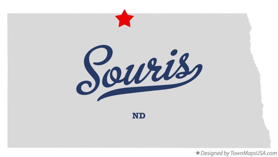 Map of Souris North Dakota ND
