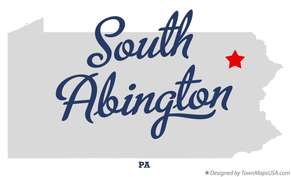 Map of South Abington Pennsylvania PA
