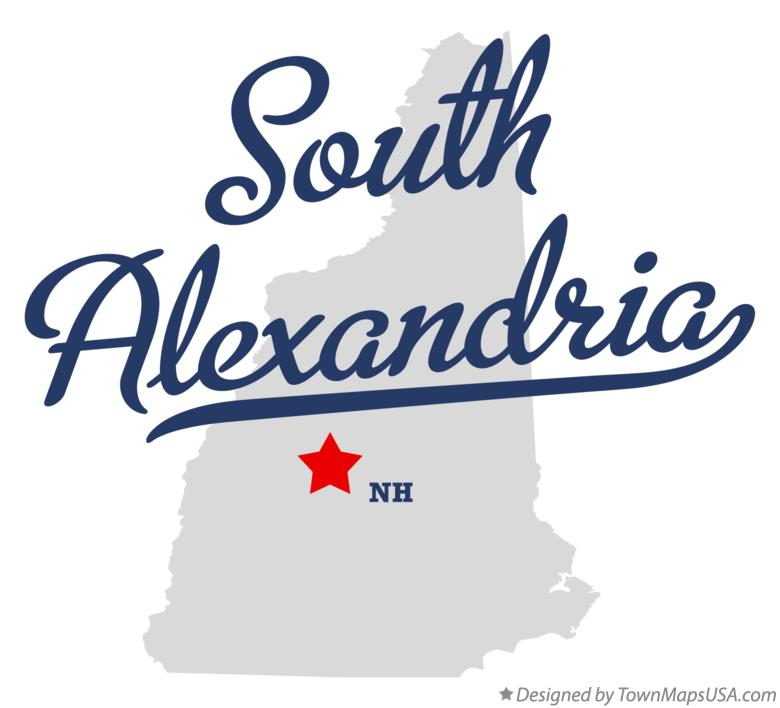 Map of South Alexandria New Hampshire NH