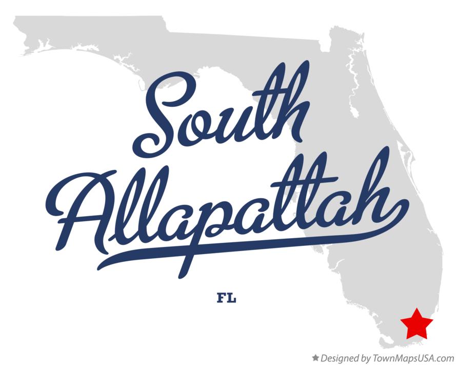 Map of South Allapattah Florida FL