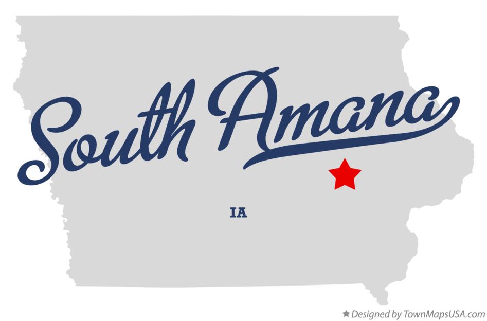 Map of South Amana Iowa IA