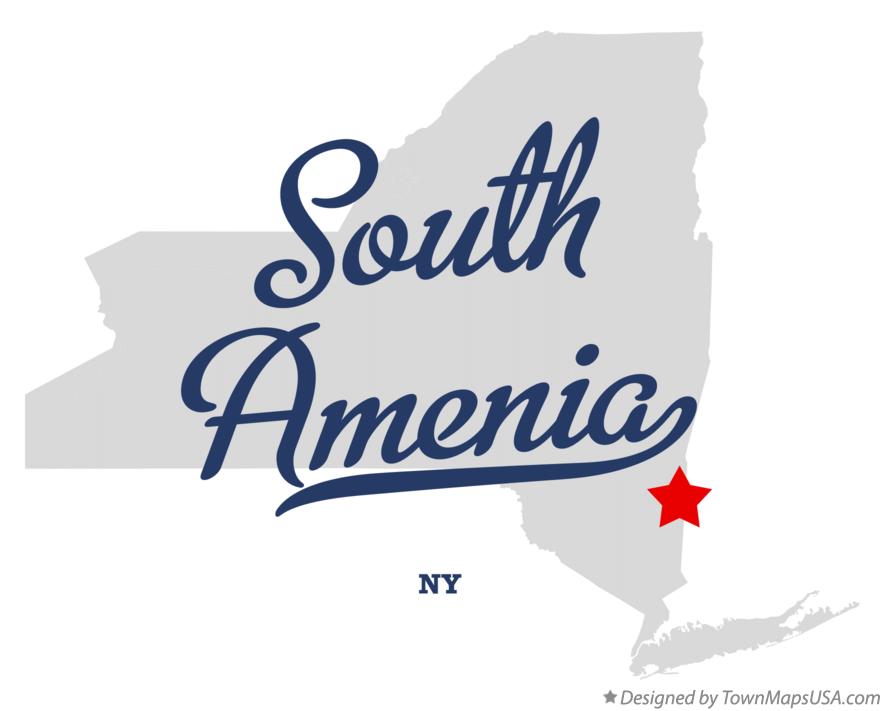 Map of South Amenia New York NY