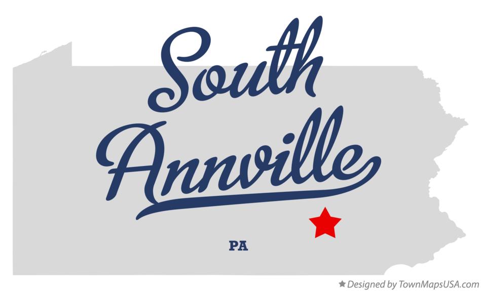 Map of South Annville Pennsylvania PA