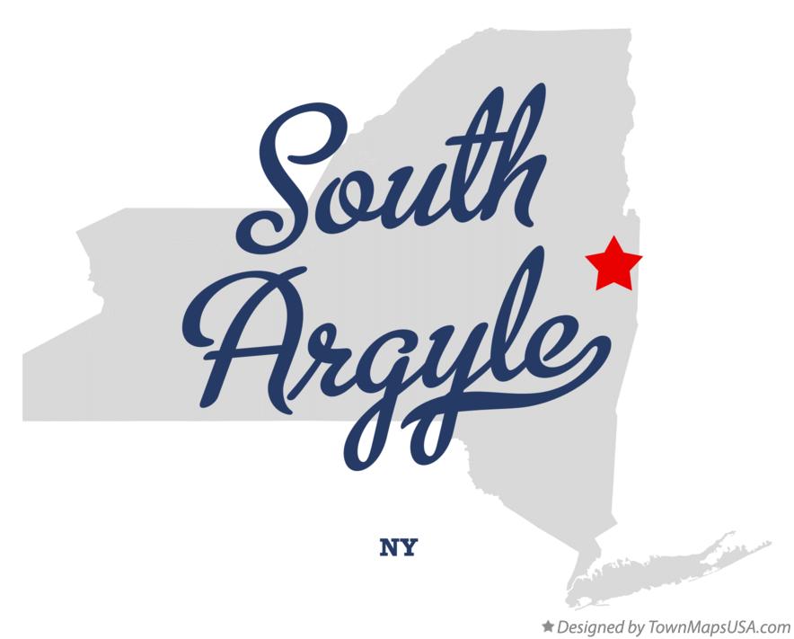 Map of South Argyle New York NY