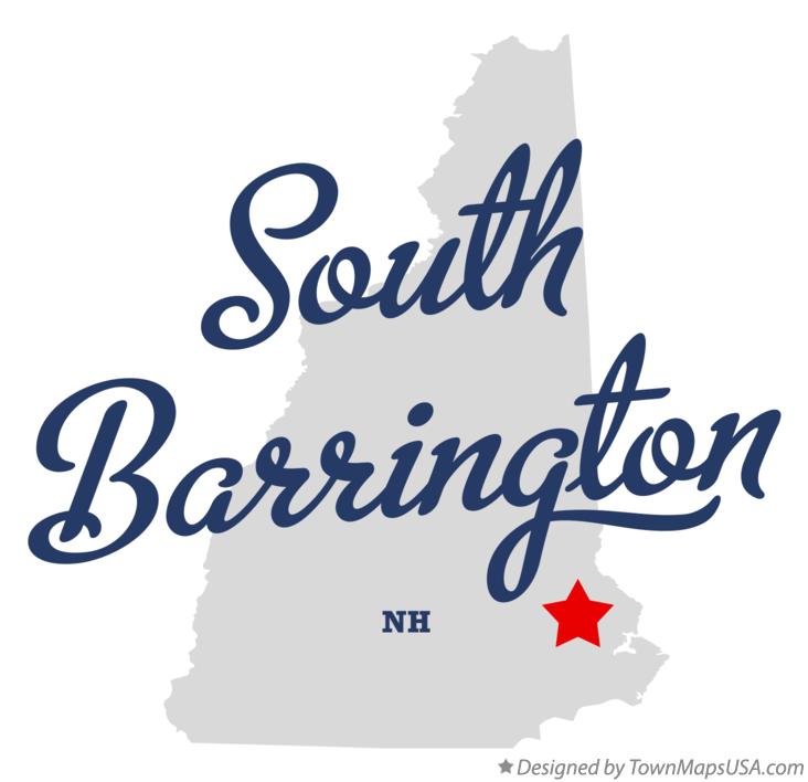 Map of South Barrington New Hampshire NH