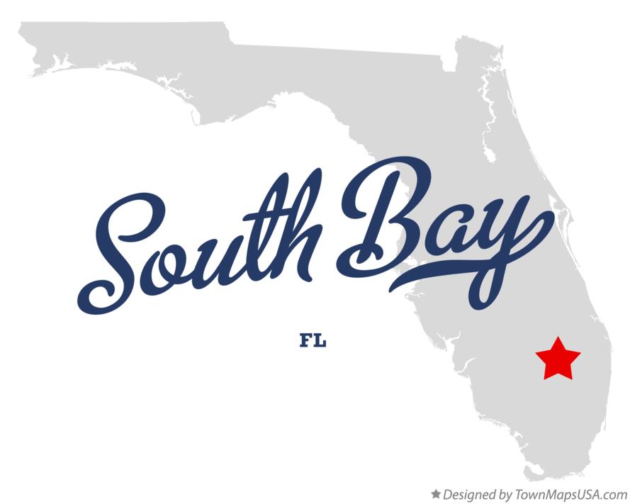 Map of South Bay Florida FL