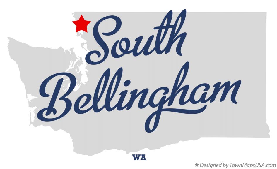 Map of South Bellingham Washington WA