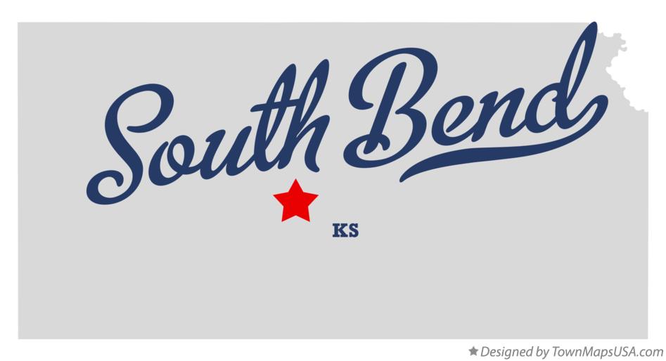 Map of South Bend Kansas KS
