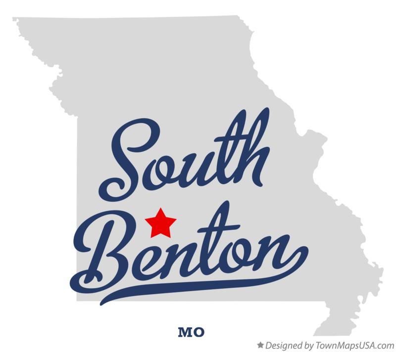 Map of South Benton Missouri MO