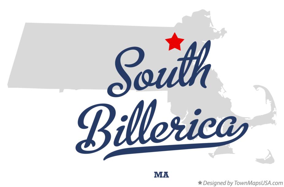 Map of South Billerica Massachusetts MA
