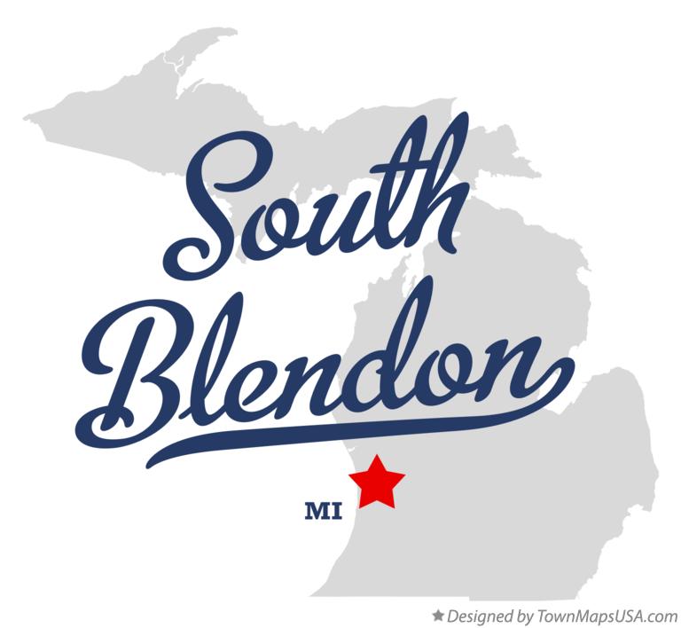 Map of South Blendon Michigan MI