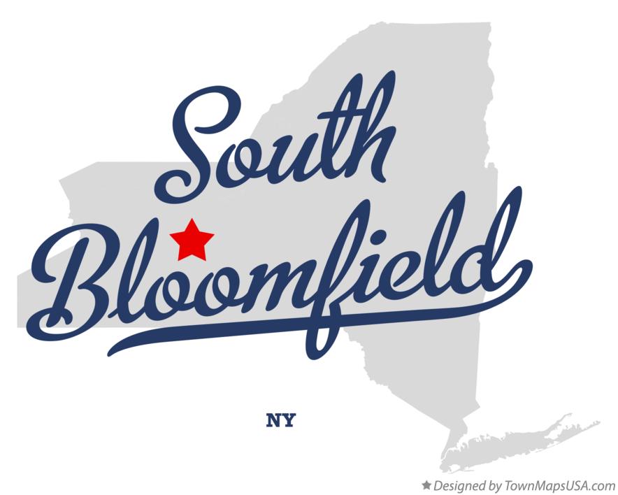 Map of South Bloomfield New York NY
