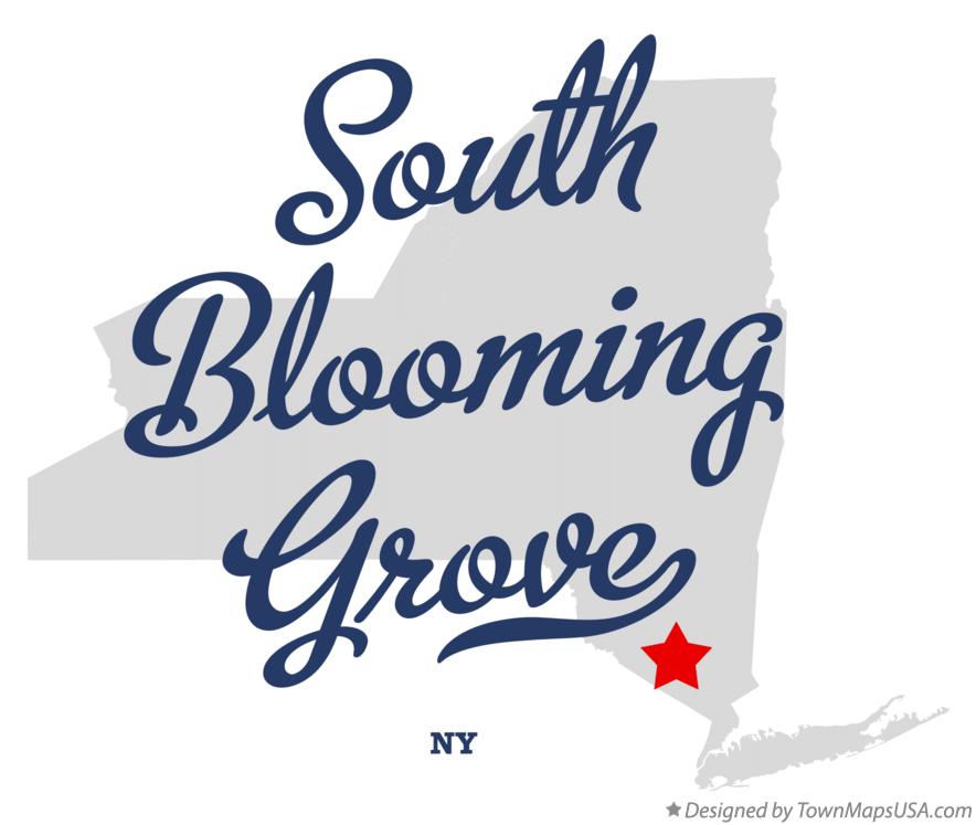 Map of South Blooming Grove New York NY