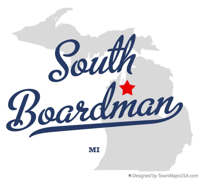 Map of South Boardman Michigan MI