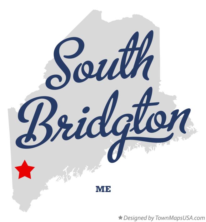 Map of South Bridgton Maine ME