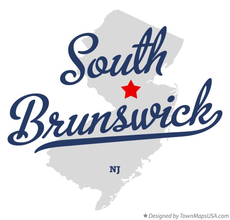 Map of South Brunswick New Jersey NJ