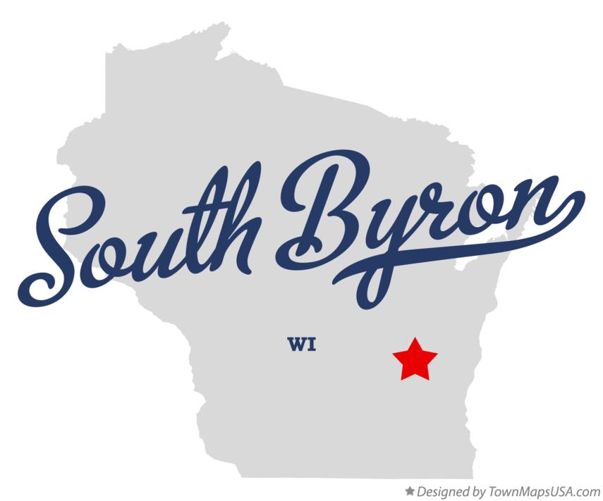Map of South Byron Wisconsin WI