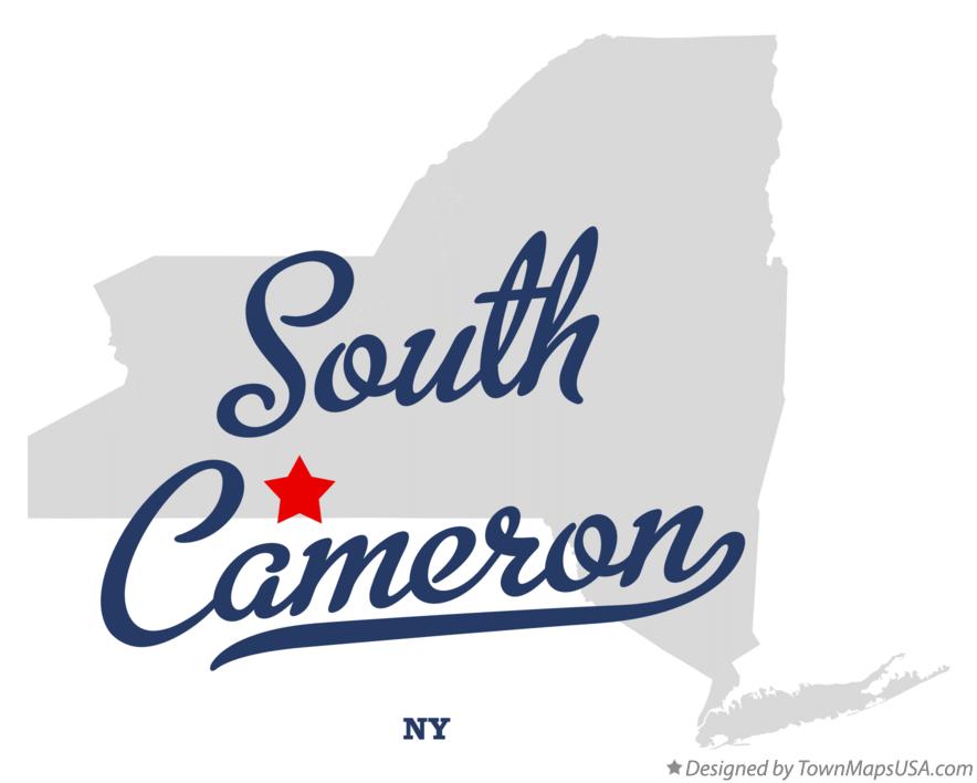 Map of South Cameron New York NY