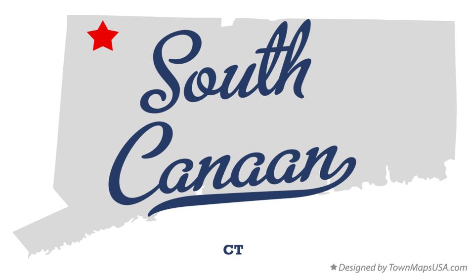 Map of South Canaan Connecticut CT