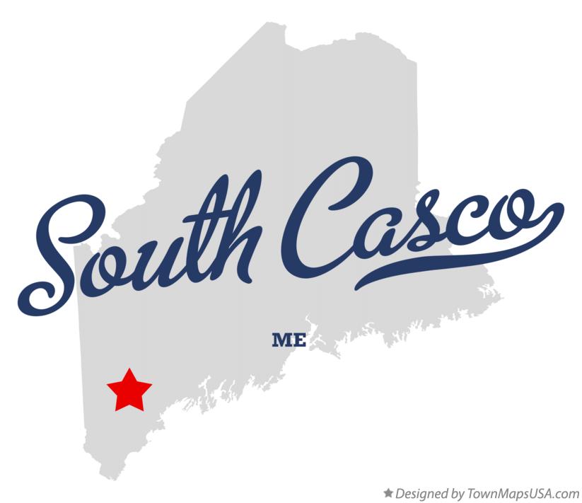 Map of South Casco Maine ME