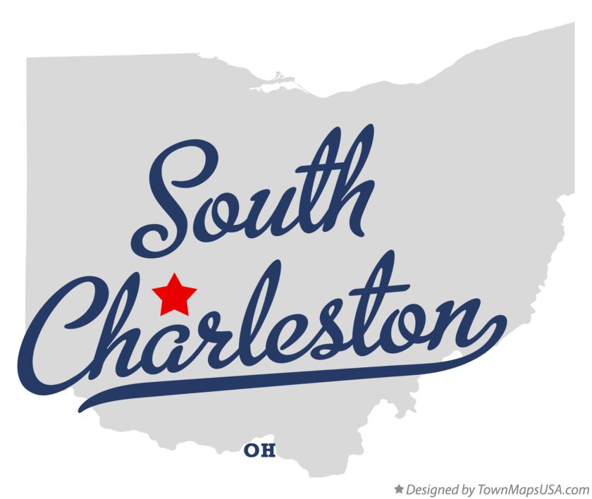 Map of South Charleston Ohio OH