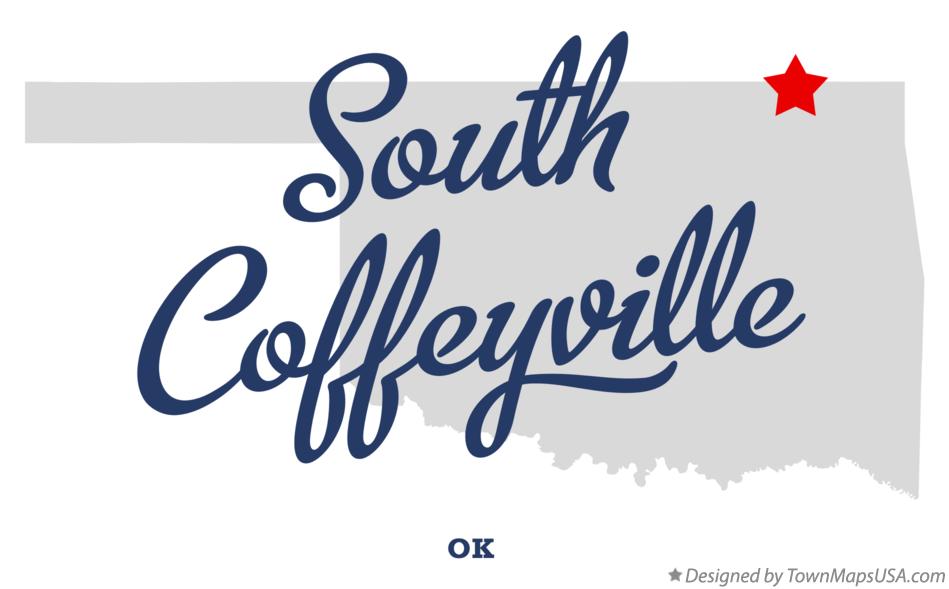 Map of South Coffeyville Oklahoma OK