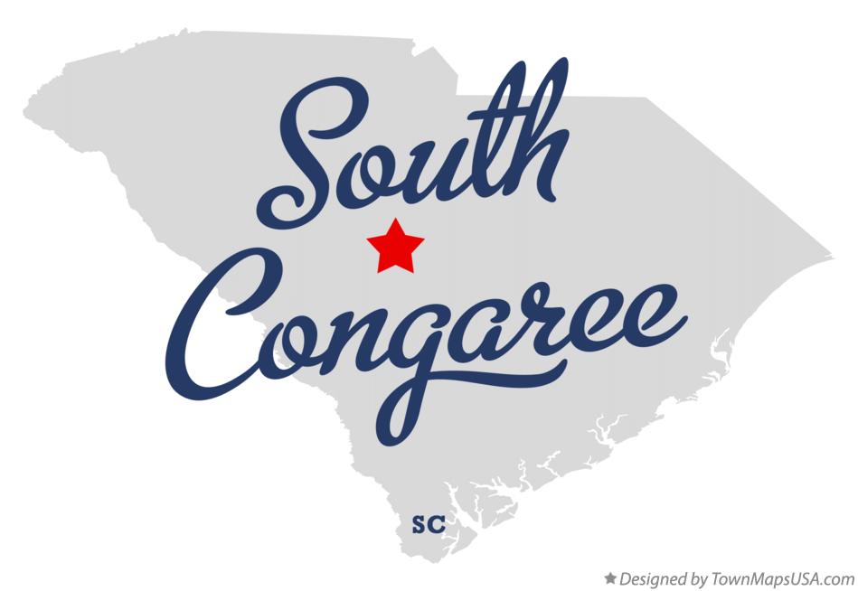 Map of South Congaree South Carolina SC