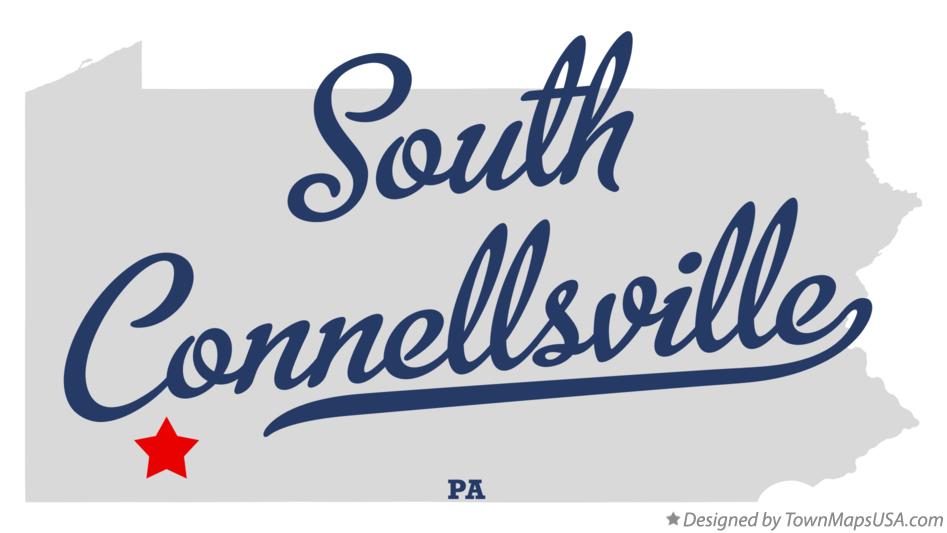 Map of South Connellsville Pennsylvania PA